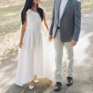 Elliatt Elegant White Dress - Liesel Dress in Ivory